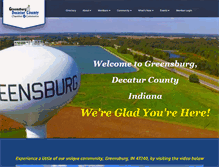 Tablet Screenshot of greensburgchamber.com